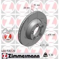Тормозной диск ZIMMERMANN 1 W95F3 460158220 907051