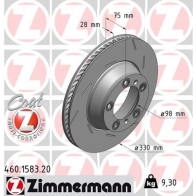 Тормозной диск ZIMMERMANN P41 9U 460158320 Porsche Panamera (971) 2 Универсал 2.9 4S 440 л.с. 2017 – наст. время