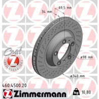 Тормозной диск ZIMMERMANN 1211196391 B SQDA 460450020