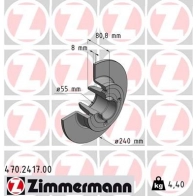Тормозной диск ZIMMERMANN 470.2417.00 907088 CHFA R