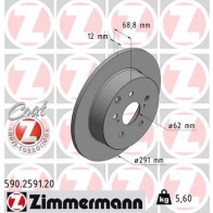 Тормозной диск ZIMMERMANN 590.2591.20 8TH DI8 1211197747