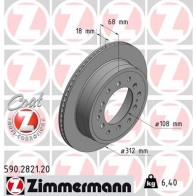 Тормозной диск ZIMMERMANN A VT59 907330 590282120