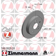 Тормозной диск ZIMMERMANN 590282920 1425077208 HIZEL E1