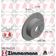 Тормозной диск ZIMMERMANN Toyota Avalon 3V7 KGAF 590284220