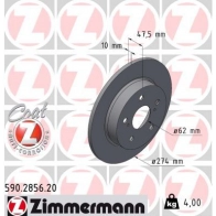 Тормозной диск ZIMMERMANN EYC OJ3 590285620 1440004173
