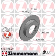 Тормозной диск ZIMMERMANN S 42W67 907562 610119820