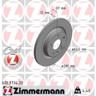 Тормозной диск ZIMMERMANN F 83B0 610373420 1437873728
