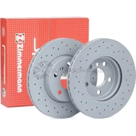 Тормозной диск ZIMMERMANN 150292752 MW 1VMC 1211169965 - Изображение 2