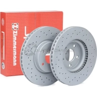 Тормозной диск ZIMMERMANN 905843 250137552 G 3Q20ZQ - Изображение 2