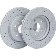 Тормозной диск ZIMMERMANN 430261852 906775 Y1B1LA 9 - Изображение 3