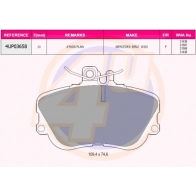 Тормозные колодки дисковые, комплект 4U 1422951218 Z EI0ZNI 4UP03658