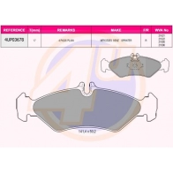 Тормозные колодки дисковые, комплект 4U 1422951228 YAM3S 8D 4UP03678