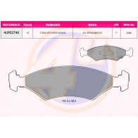 Тормозные колодки дисковые, комплект 4U Kia Shuma (FB) 1 1997 – 2004 4UP03740 XE6078 S