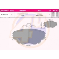 Тормозные колодки дисковые, комплект 4U DG3I G1X Renault Sandero (BS) 1 Хэтчбек 1.6 105 л.с. 2012 – 2024 4UP03372