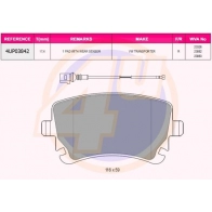 Тормозные колодки дисковые, комплект 4U Volkswagen Multivan (T5, 7HM) 1 Минивэн 2.0 BiTDI 4motion 180 л.с. 2009 – 2015 7 44SY 4UP03842