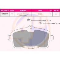 Тормозные колодки дисковые, комплект 4U 1422951316 5A 349 4UP03939