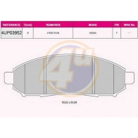 Тормозные колодки дисковые, комплект 4U 1422951327 4UP03952 YL0X 9