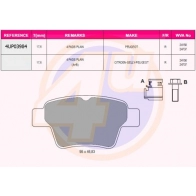 Тормозные колодки дисковые, комплект 4U 5 M852ZP 4UP03984 Peugeot 207 1 (WK, WC, PF1) 2006 – 2014