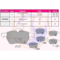 Тормозные колодки дисковые, комплект 4U 4UP35901 CFKKY T Volkswagen New Beetle (9C1, 1C1) 1 Хэтчбек 3.2 RSI 4motion (1C9) 224 л.с. 2000 – 2001