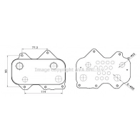 Масляный радиатор двигателя AVA QUALITY COOLING Audi A8 (D2) 1 Седан 4.2 Quattro 310 л.с. 1998 – 2002 AI3455 N JXQ1ES