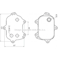 Масляный радиатор двигателя AVA QUALITY COOLING AI3456 D47EO R1 Audi A6 (C7) 4 Седан 2.0 Tdi Quattro 190 л.с. 2015 – 2018