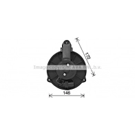 Моторчик вентилятора печки AVA QUALITY COOLING AI8426 4045385231935 Audi A6 (C5) 2 Универсал 2.4 136 л.с. 1998 – 2005 96XZ 6