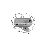 Масляный радиатор двигателя AVA QUALITY COOLING 1440653892 AL3152 V4 BYFP