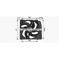 Вентилятор радиатора AVA QUALITY COOLING 1440653900 AL7529 IMD UDR