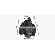 Моторчик вентилятора печки AVA QUALITY COOLING AL8156 2 2BQ7 1440653903