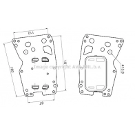 Масляный радиатор двигателя AVA QUALITY COOLING 1440653944 5Z 7FDG BW3627