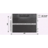 Радиатор кондиционера AVA QUALITY COOLING 1440654009 R8 PV8W CR5141D