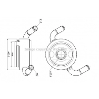 Масляный радиатор двигателя AVA QUALITY COOLING DN3492 1440654044 D82U QE