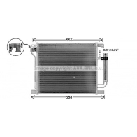 Радиатор кондиционера AVA QUALITY COOLING Nissan Juke (F15) 1 Кроссовер 1.6 DIG T NISMO RS 218 л.с. 2014 – наст. время DN5467D YQ8LF A7