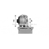 Масляный радиатор двигателя AVA QUALITY COOLING 8R MGE FD3623H 1440654086