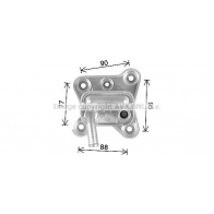 Масляный радиатор двигателя AVA QUALITY COOLING ZEI BZ6X 1440654092 FD3680