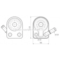 Масляный радиатор двигателя AVA QUALITY COOLING FD3701 IBSJ 3J Ford Kuga 2 (CBS, C512, DM2) Кроссовер 1.5 EcoBoost 4x4 176 л.с. 2018 – 2024