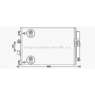 Радиатор кондиционера AVA QUALITY COOLING 4045385232659 1424819489 Q7QSR GT FD5654D