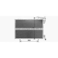 Радиатор кондиционера AVA QUALITY COOLING RCB LKJ 1440654109 FD5673
