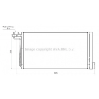 Радиатор кондиционера AVA QUALITY COOLING FD5705D RY PBD Ford C-Max 2 (CB7, CEU) Гранд Минивэн 1.6 Ti 105 л.с. 2010 – 2024