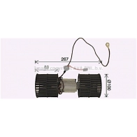 Моторчик вентилятора печки AVA QUALITY COOLING 4 CK9G FD8652 4045385232093 Ford Escort 7 (FA) 1995 – 2001