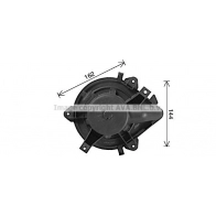 Моторчик вентилятора печки AVA QUALITY COOLING 1440654166 FT8485 CZG Z6K3
