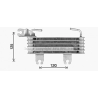 Масляный радиатор двигателя AVA QUALITY COOLING Hyundai Santa Fe (SM) 1 Кроссовер 2.4 16V 146 л.с. 2001 – 2006 E0KOO L HY3500