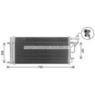 Радиатор кондиционера AVA QUALITY COOLING 1440654201 J OPB9 HY5577D