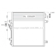 Радиатор кондиционера AVA QUALITY COOLING 1440654261 JE5091 U1I 2CV