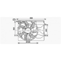 Вентилятор радиатора AVA QUALITY COOLING Hyundai ix35 (LM, EL) 1 Кроссовер 2.0 166 л.с. 2010 – наст. время D93FR 1 KA7543 4045385230549