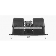 Моторчик вентилятора печки AVA QUALITY COOLING ID4K7O Y ME8344 1440654321