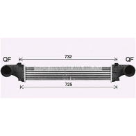 Интеркулер AVA QUALITY COOLING N GDT7EQ MS4726 1424888714 4045385232444