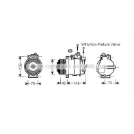 Компрессор кондиционера AVA QUALITY COOLING MSAK672 FZA TP 1440654393