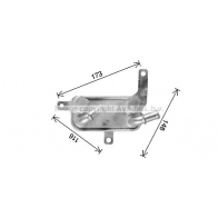 Масляный радиатор АКПП AVA QUALITY COOLING 0ZXC P2 OL3698 Opel