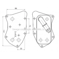 Масляный радиатор двигателя AVA QUALITY COOLING Chevrolet Tracker OL3749 LTUS T